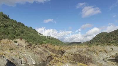 Pan View Mountain Landscape, sunny day