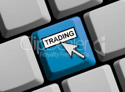 Tastatur zeigt Trading