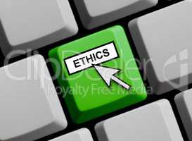 Tastatur zeigt Ethics