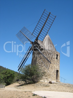 Windmühle am Mittelmeer