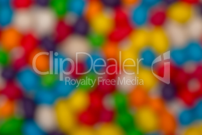 Blurred Backdrop from Multicolored Sweet Candy