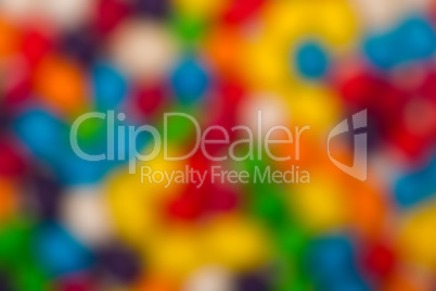 Blurred Backdrop from Multicolored Sweet Candy