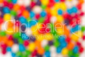 Blurred Backdrop from Multicolored Sweet Candy