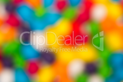 Blurred Backdrop from Multicolored Sweet Candy