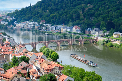 panorama of the city and the bridge