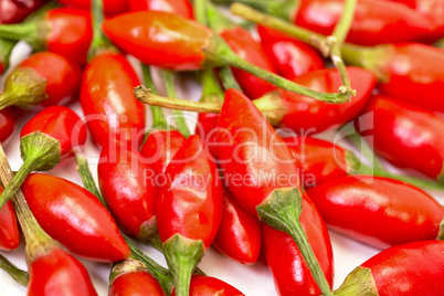 Heap of Ripe Red Peppers Piri-Piri
