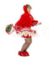 Actor Drag Queen Dressed as Little Red Riding Hood