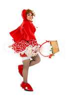 Actor Drag Queen Dressed as Little Red Riding Hood