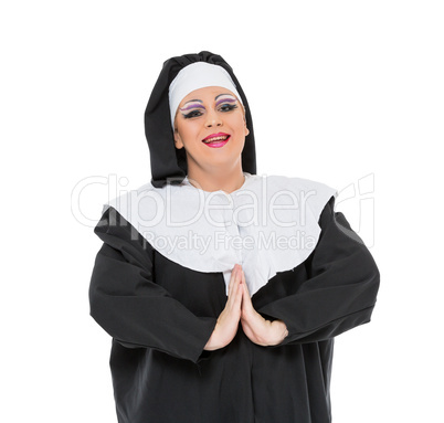 Actor Drag Queen Dressed as Nun