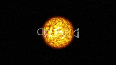 realistic sun explosion