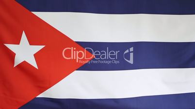 Fabric national flag of Cuba