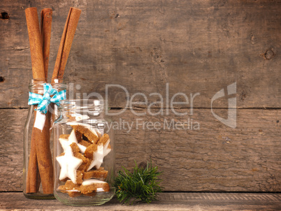 Christmas decoration with sweet cookies