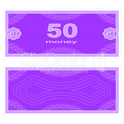 Play money. Fifty