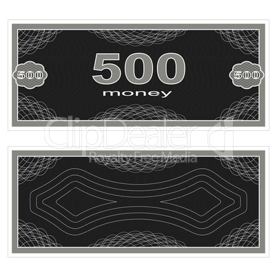 Play money. Five hundred