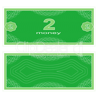 Play money. Two
