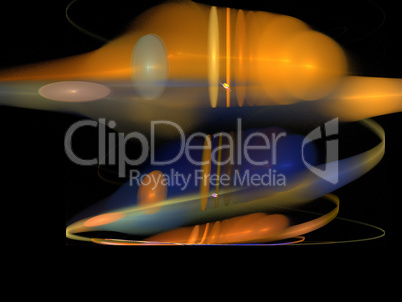 image of one Digital Fractal on Black Color image of one Digital Fractal on Black Color