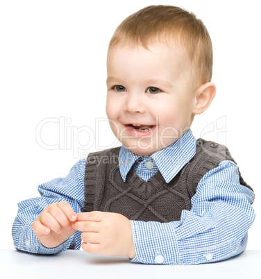 Portrait of a cute cheerful little boy Portrait of a cute cheerful little boy