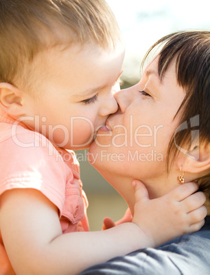 Portrait of a happy mother with her son