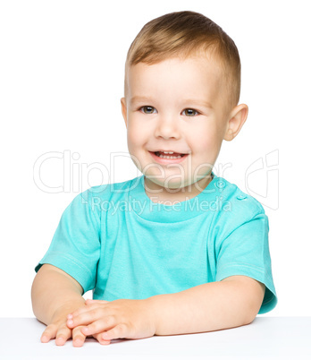 Portrait of a cute little boy