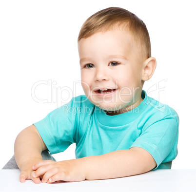 Portrait of a cute little boy
