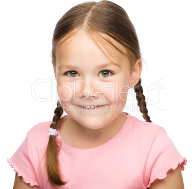 Portrait of a cute little girl