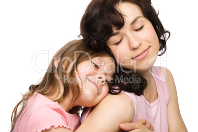 Portrait of happy daughter with her mother