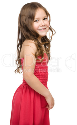 Fashion portrait of a little girl