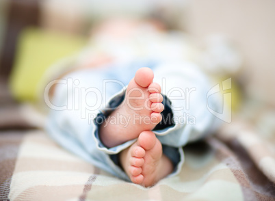 Closeup of a child feet