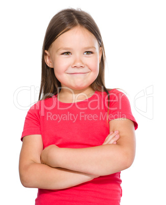 Portrait of a happy little girl