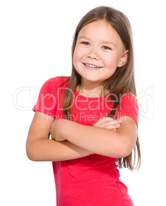 Portrait of a happy little girl