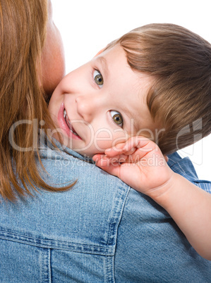 Portrait of a mother with her son