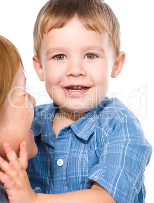 Portrait of a happy mother with her son