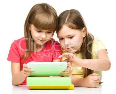 Children are using tablet Children are using tablet