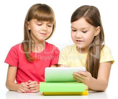 Children are using tablet Children are using tablet