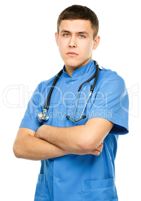 Portrait of a young surgeon