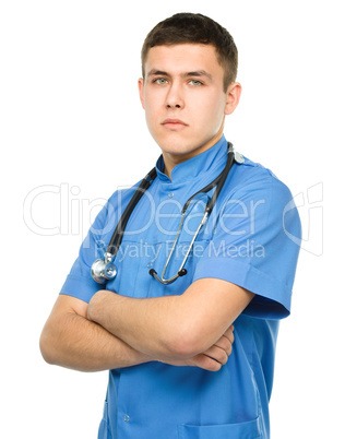 Portrait of a young surgeon