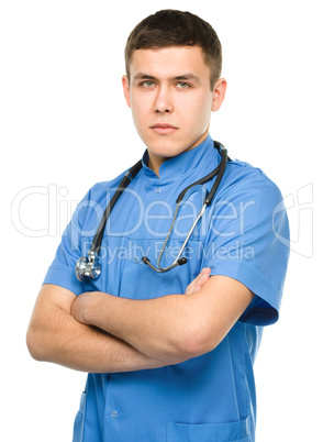 Portrait of a young surgeon