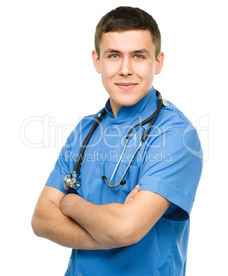 Portrait of a young surgeon