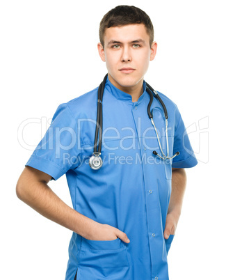 Portrait of a young surgeon