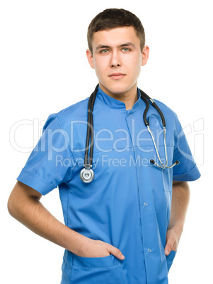 Portrait of a young surgeon