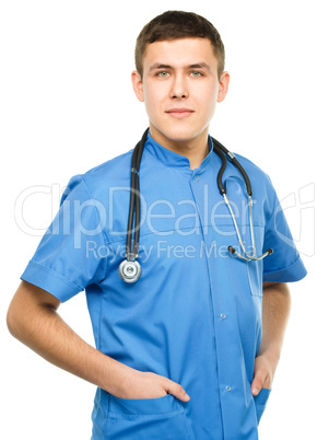 Portrait of a young surgeon