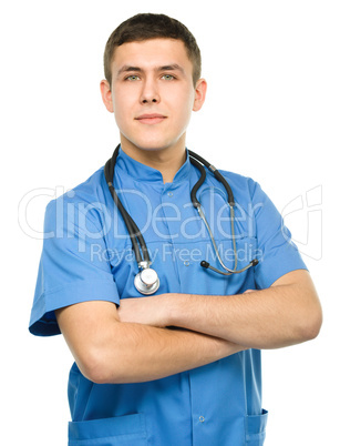 Portrait of a young surgeon