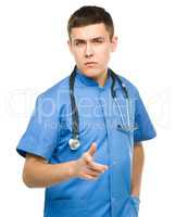 Portrait of a young surgeon