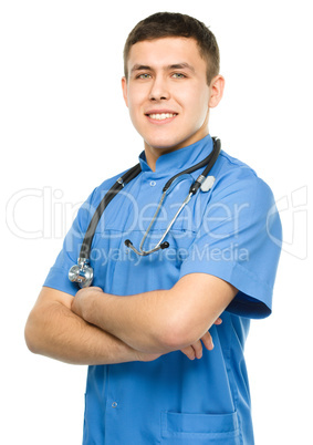 Portrait of a young surgeon