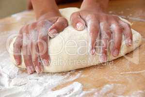Kneading  dough