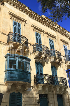 Old balcony  in Valletta, Malta