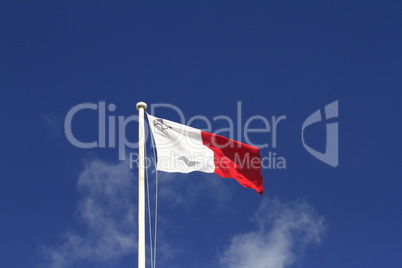 Flag of Malta on the Pole