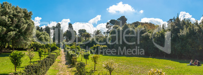 Monserrato park in spring sassari italy