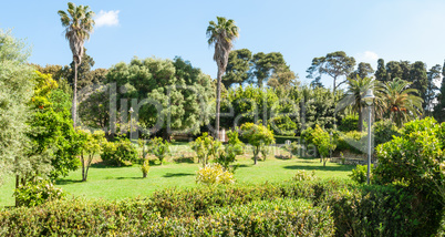 Monserrato park in spring sassari italy