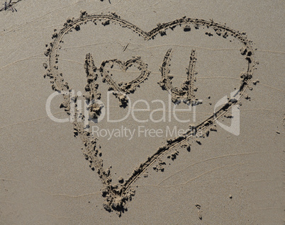 Herz im Sand Herz im Sand